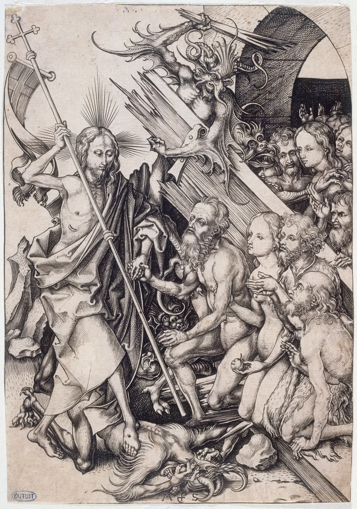 Martin Schongauer, La Passion : La Descente aux Limbes 