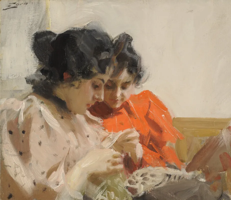 Anders Zorn , Couturières, huile sur toile, 1894.