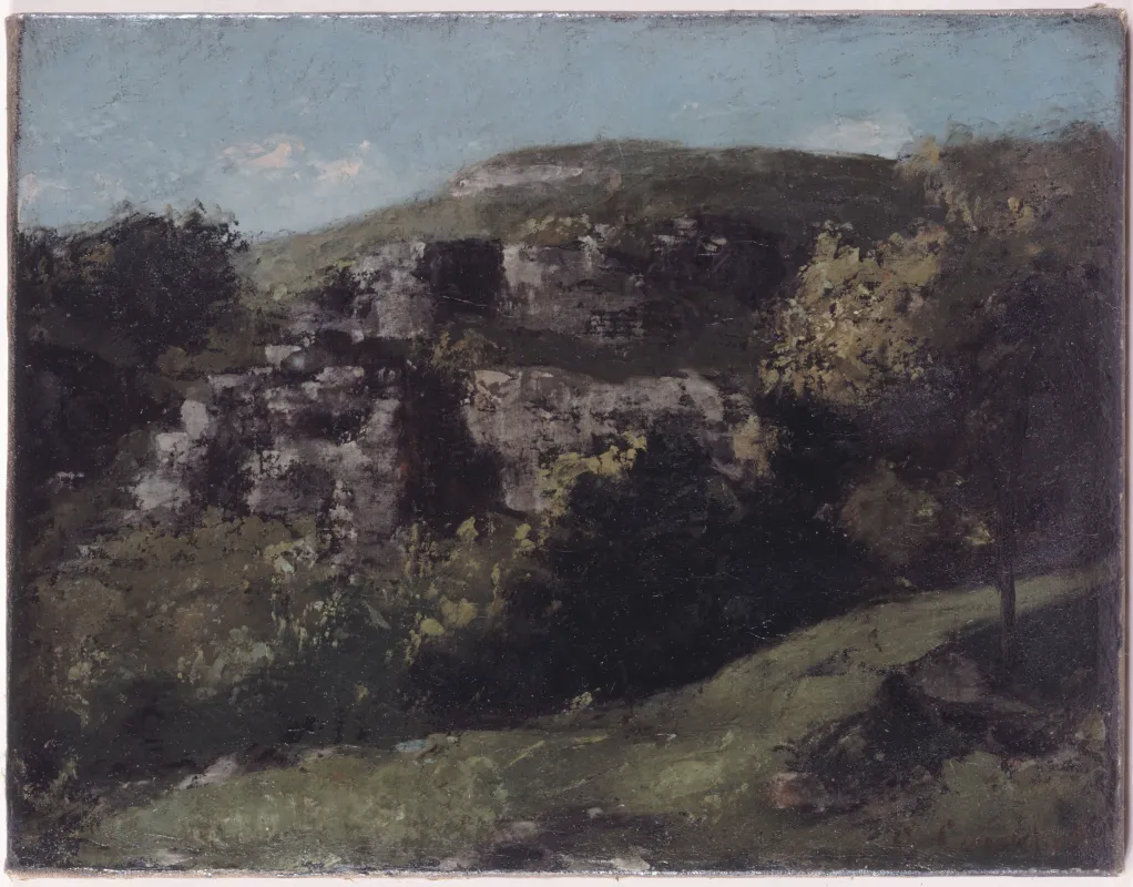 Gustave Courbet, Rochers à Ornans