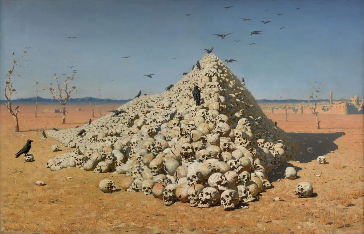 Apothéose de la guerre, 1871. Galerie Trétiakov, Moscou